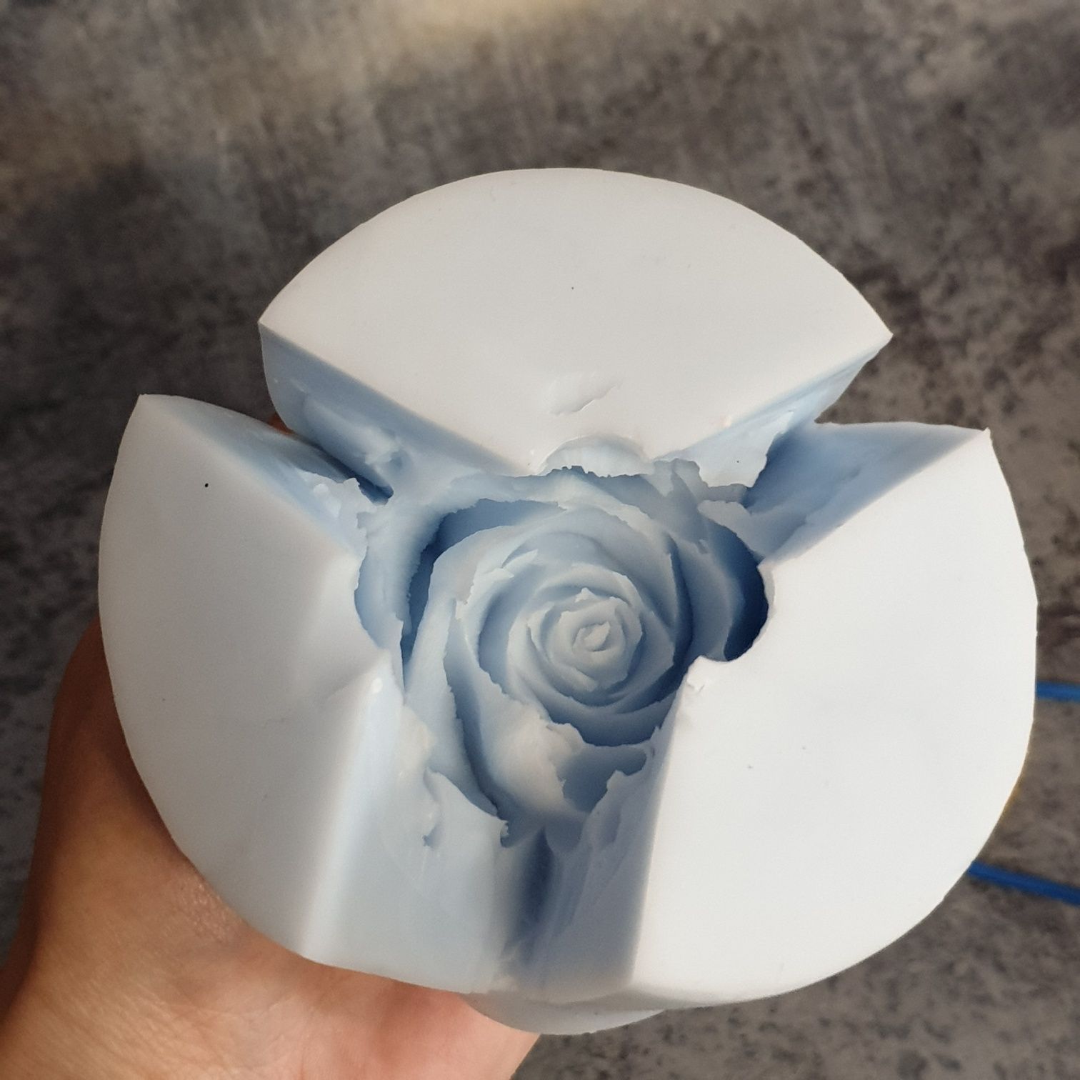Роза силикон форма для мыла