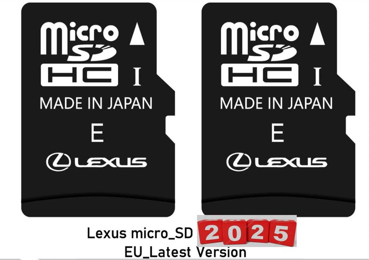 Lexus 2025 Micro SD Card Европа Турция Gen8/9 Лексус карта BG ъпдейт