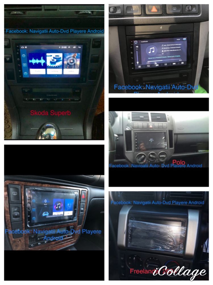 Navigatie universala 7 inch, CarPlay auto,Android 12, 2GB ram, camera