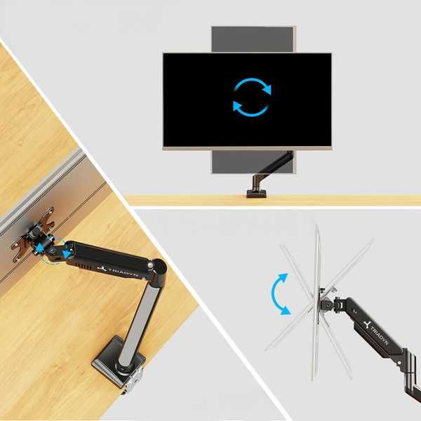 Стойка Triadyn за монитори и телевизори Pivot 3D 10kg 13-34"