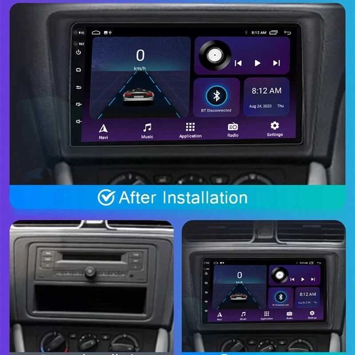 Мултимедия за Skoda Rapid навигация плеър с Android Шкода Рапид 2DIN