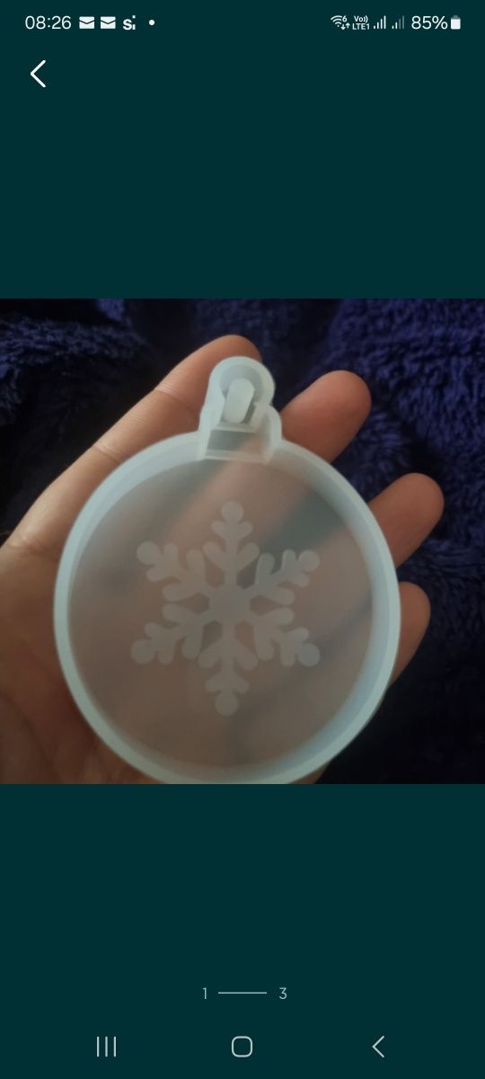 Forma silicon pentru glob brad
