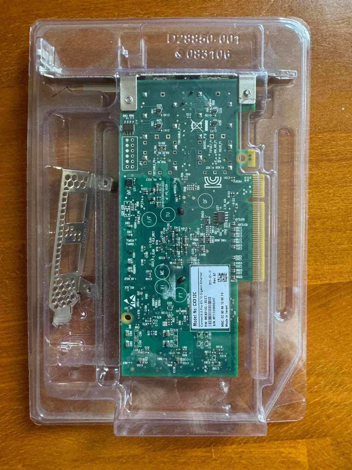 оптична лан карта Mellanox cx312c connectX-3 pro 10 gigabit Ethernet