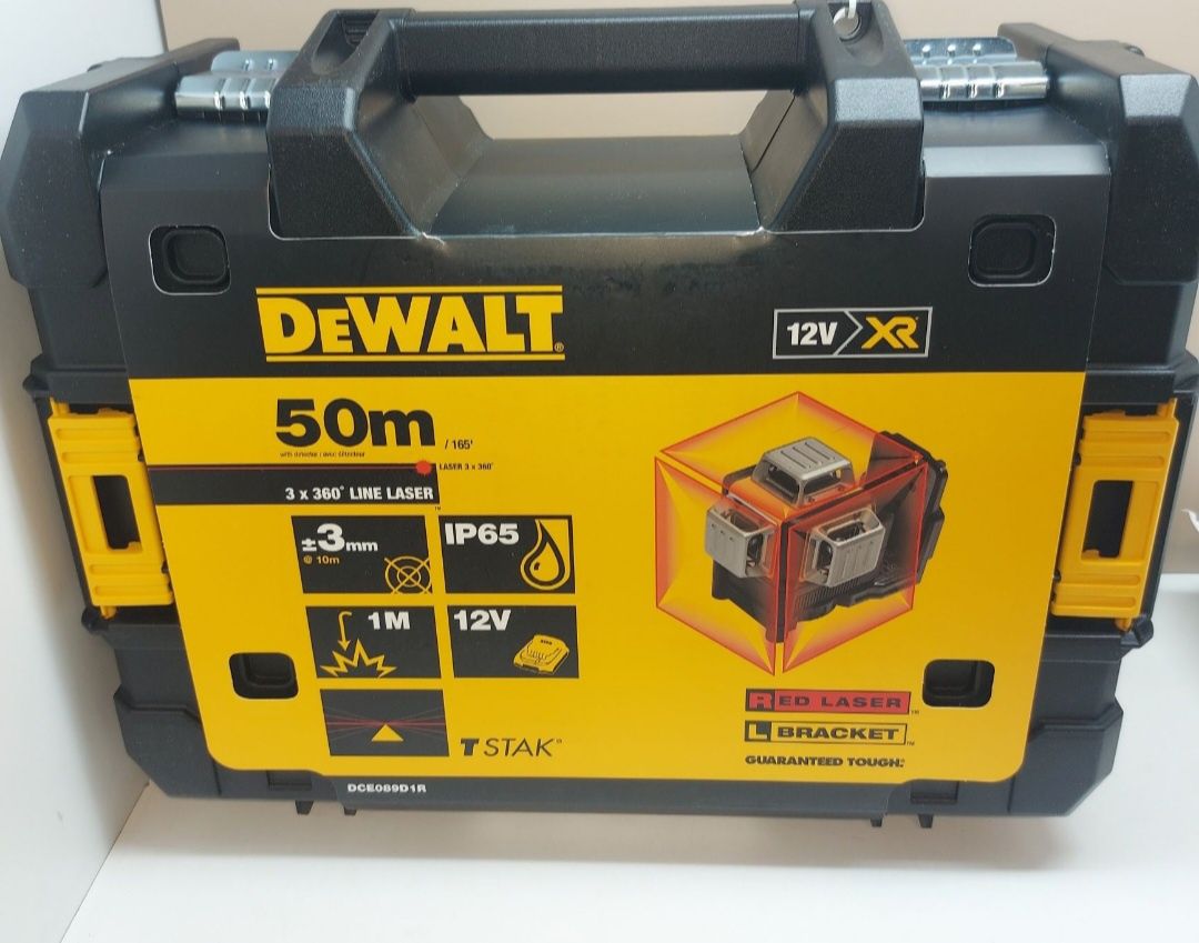 Лазерен нивелир DeWALT DCE089D1R 360° червен лъч