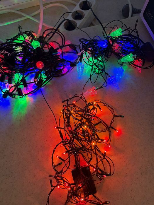 Гирлянды 3 вида от розетки