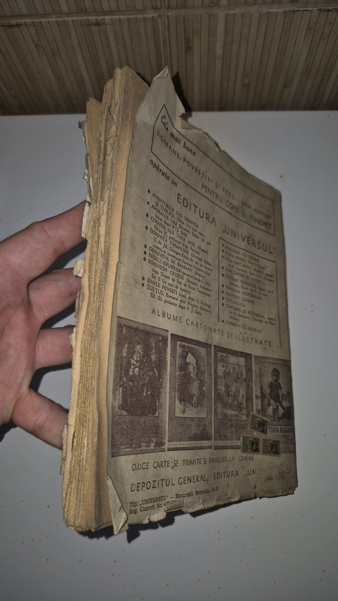 Carte copii veche anii 40 Tus Tus romanul unui magarus