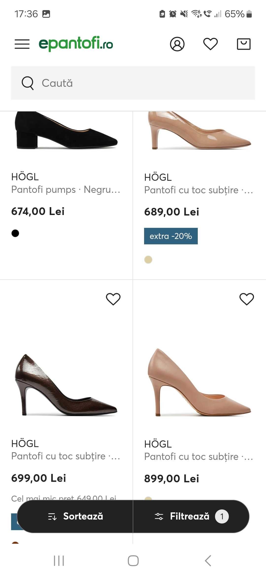Pantofi bijuterie Hogl piele lacuita