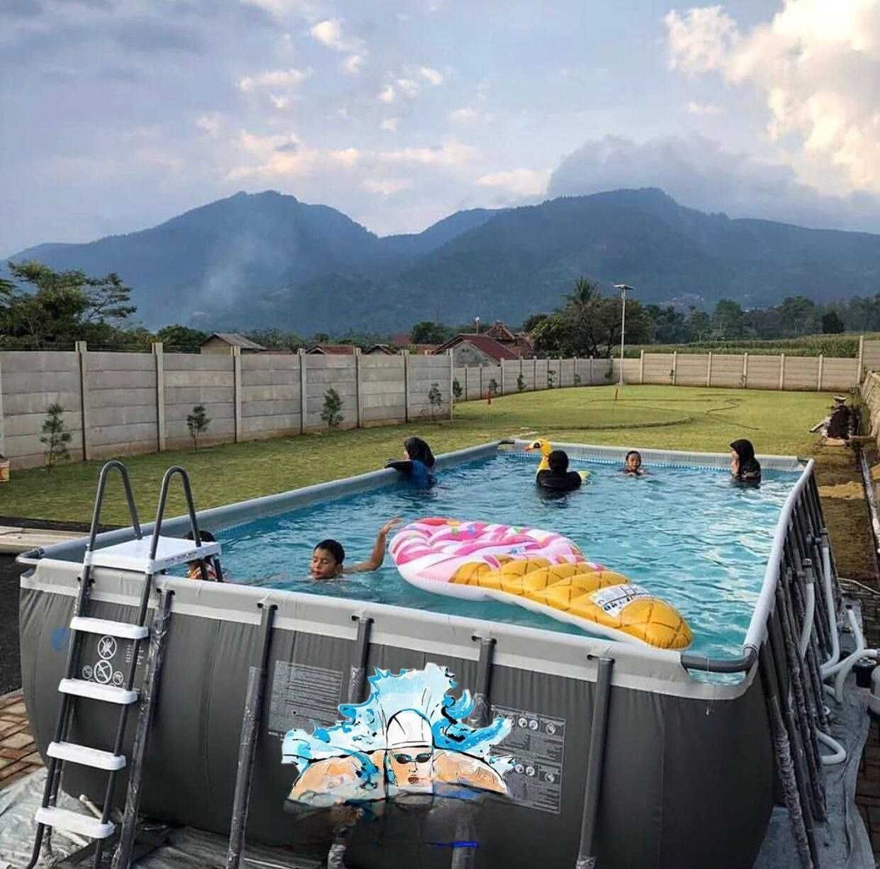 INTEX Каркасный бассейн Rectangular Ultra Frame Pool 975 x 488 x 132