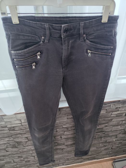 Blugi H&M gri  - 28/32 - talie 82 cm