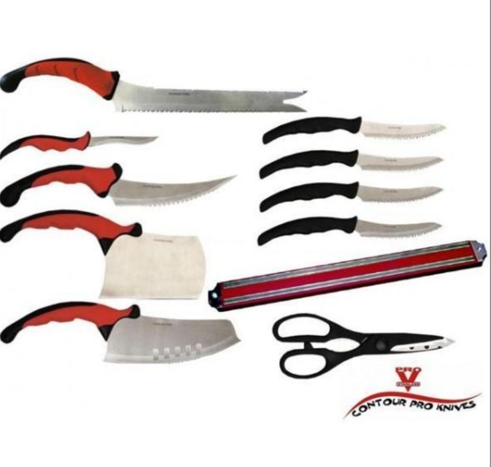 Set 10 cutite bucatarie Contour Pro Knives+banda magnetica NOU