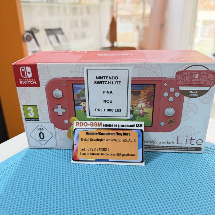 Consola Nintendo Switch Lite Pink/Nou/Garantie