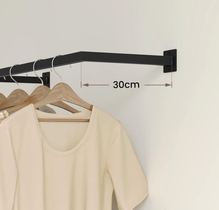 Правоъгълна релса за дрехи