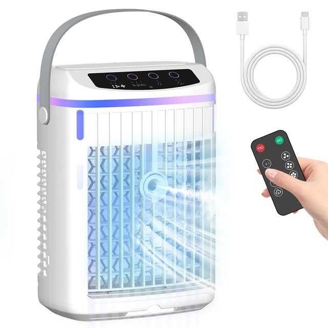 Aparat de aer conditionat si umidificator portabil