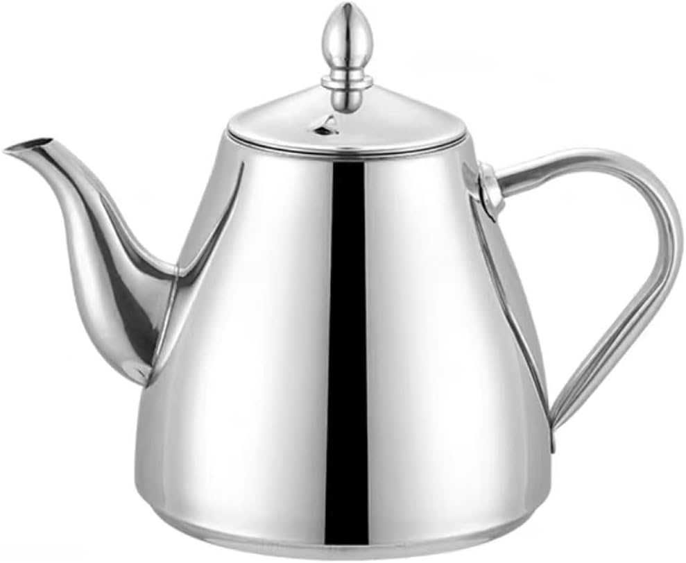 НОВ! Чайник от неръждаема стомана с цедка 1500ml