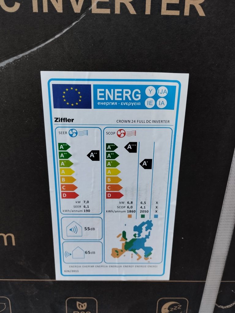 Колонный кондиционер Ziffler Crown 24 Inverter 2025 new