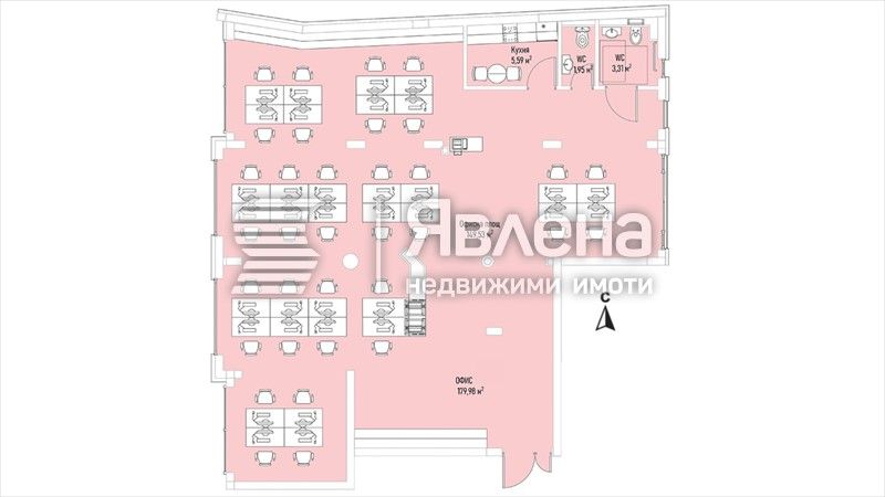 Продава се Офис в София, Лозенец - 210 кв.м за 3498 €/кв.м - Снимка #3