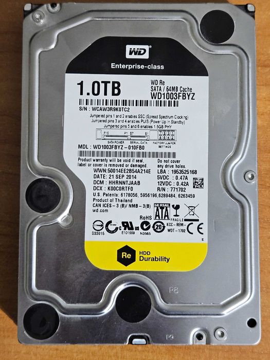 ПРОМО ЦЕНА HDD 1TB WD RE4 / Black SATA 3 Хард Диск