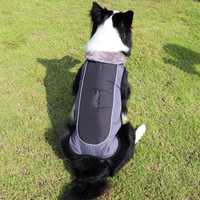Кучешка дреха яке елек за куче плюшено кучешко палто черен