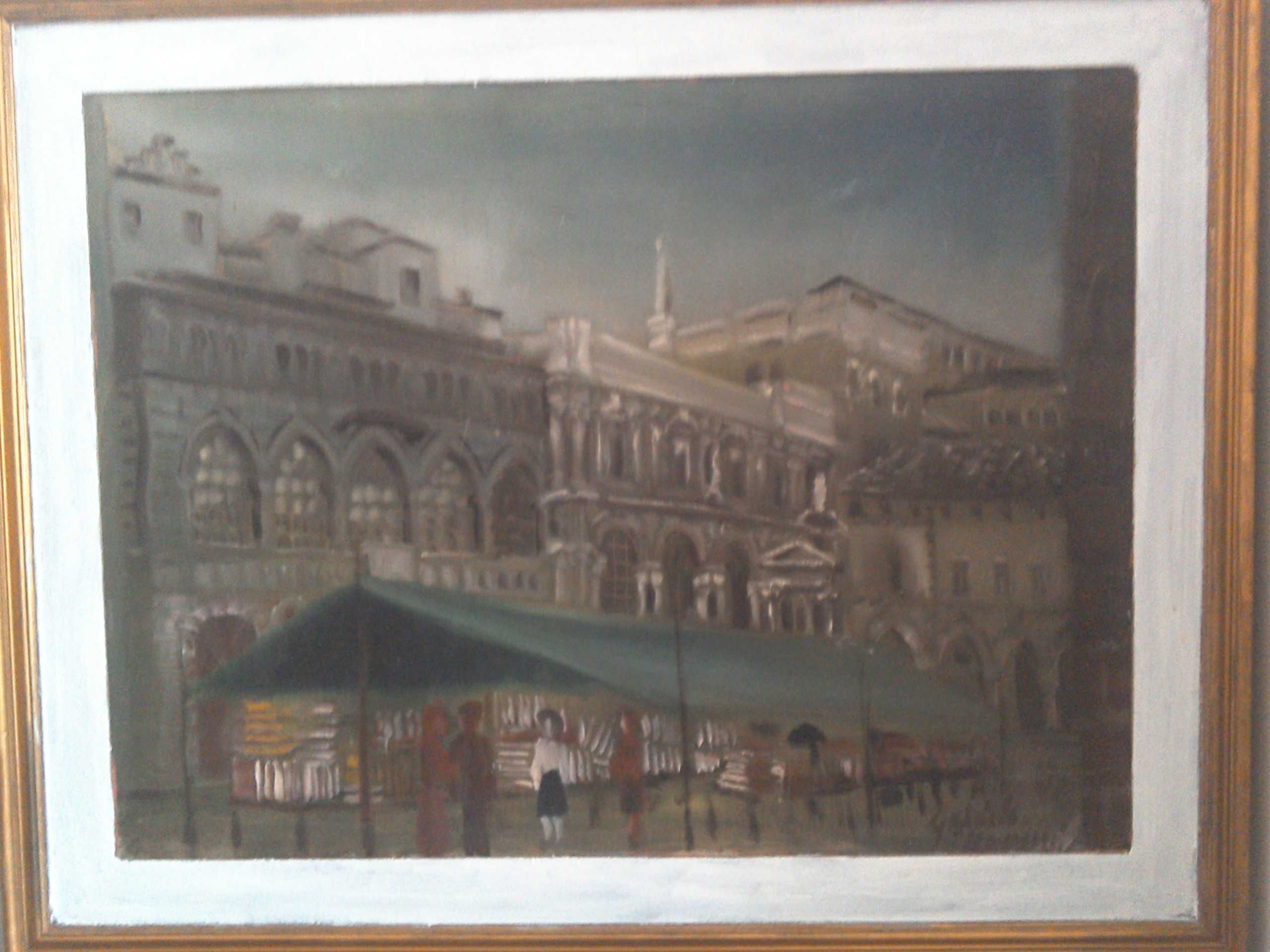 Tablou vechi, semnat Gabriele Marusi - 97 x 77 cm - ulei/panza