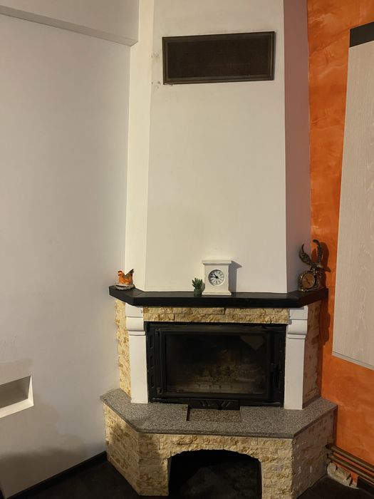 Semineu lemne cu focar fonta