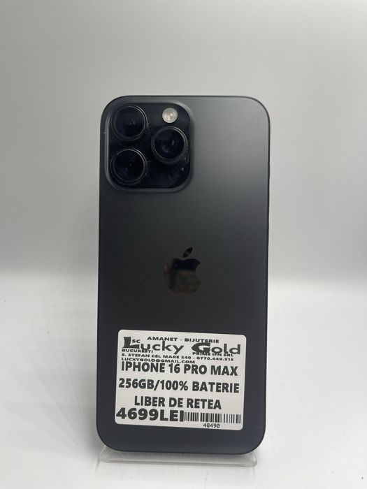 Iphone 16 Pro Max 256Gb/100% Baterie GARANTIE/FACTURA #48490