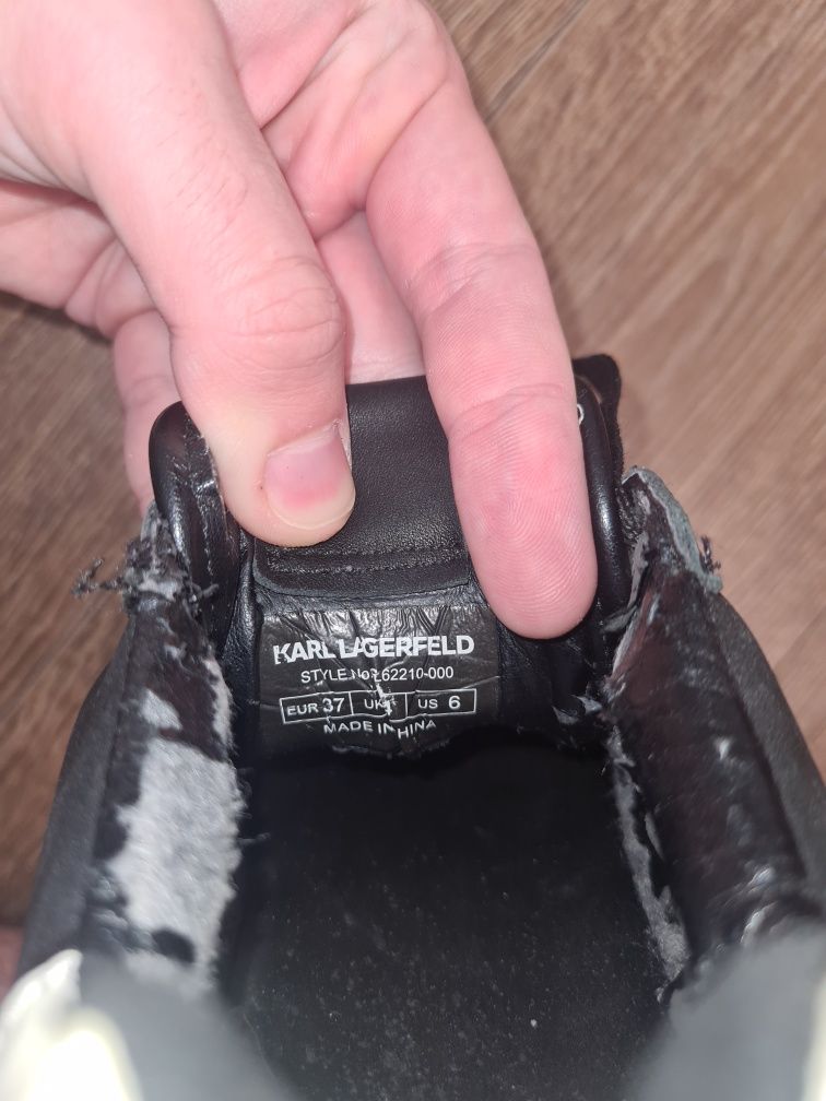Sneakers  Karl Lagerfeld KL62210 Negru