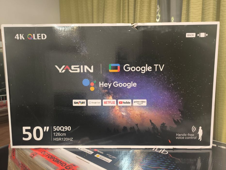 НОВЫЙ Yasin 130 см 4К QLED smart tv телевизор