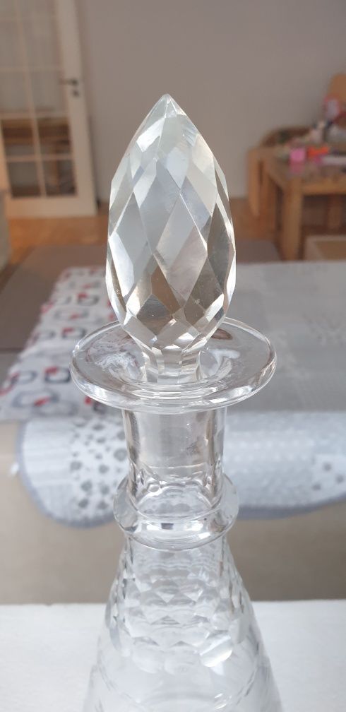 Decantor sticla cristal vintage colectie Franta 1930