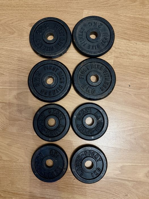 Haltera Z 120cm si gantera 45 cm cu discuri de 28kg