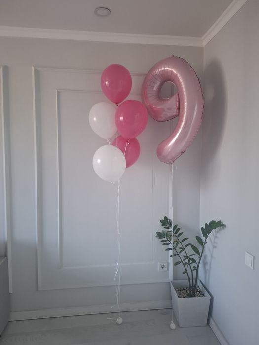 Воздушные шары с цифрой 9