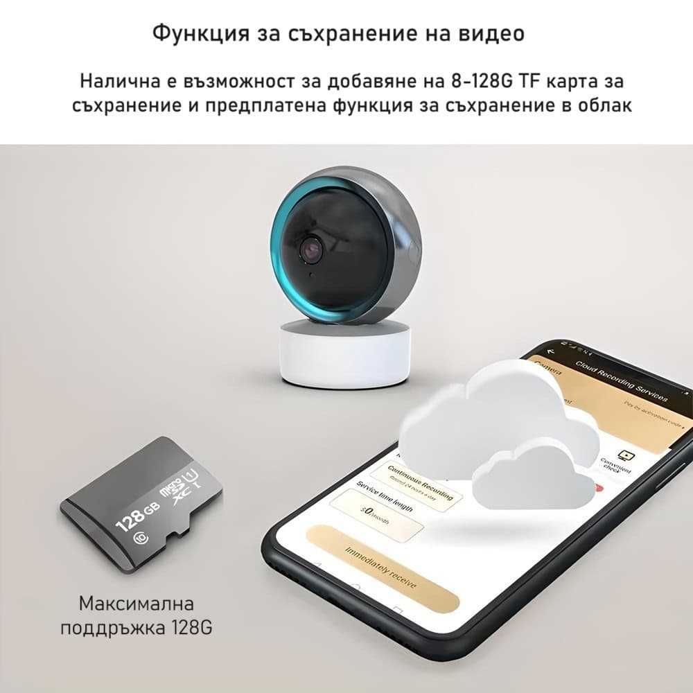 AVATTO IPC01 2MP Смарт WiFi IP Камера | 1080P | 355* | IR | 2.4GHz