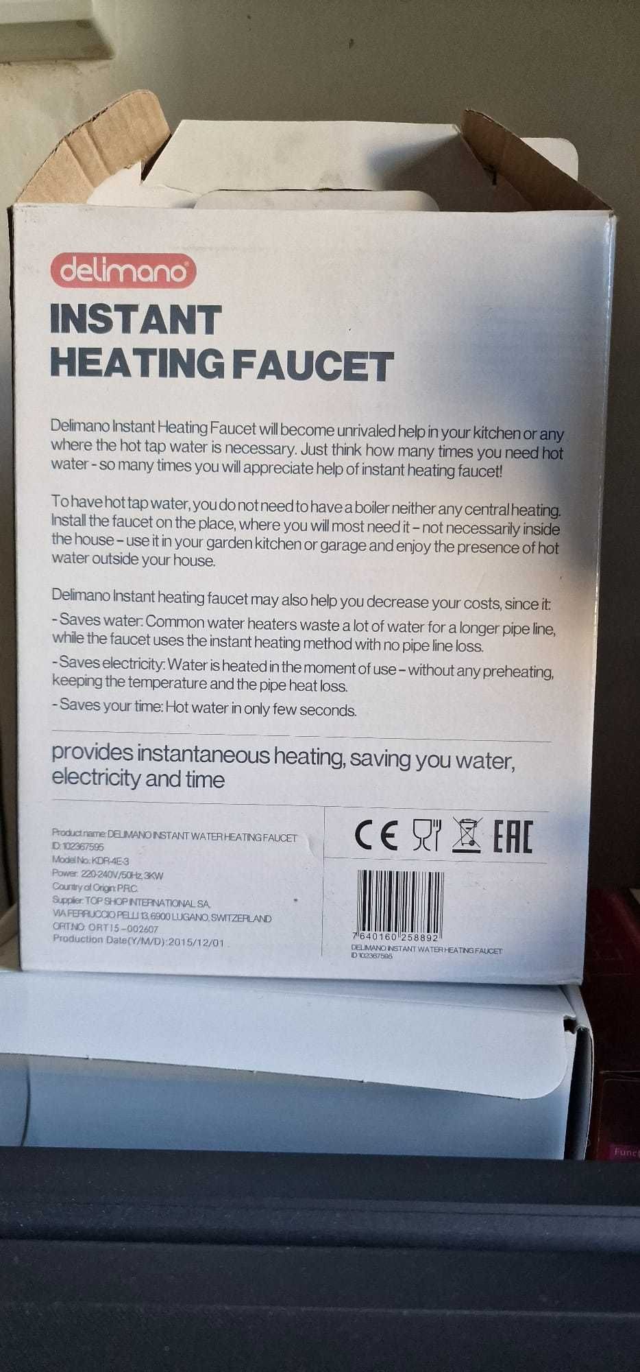Instant Heating / Încălzitor instantaneu de apă  Delimano