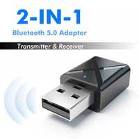Audio receptor bluetooth pentru muzica / sunet 5.0 bluetooth aux 2in1