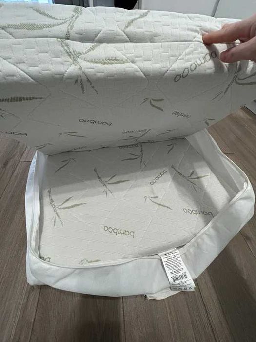 Saltea pliabila Lorelli Air Comfort Bamboo, compacta, husa lavabila