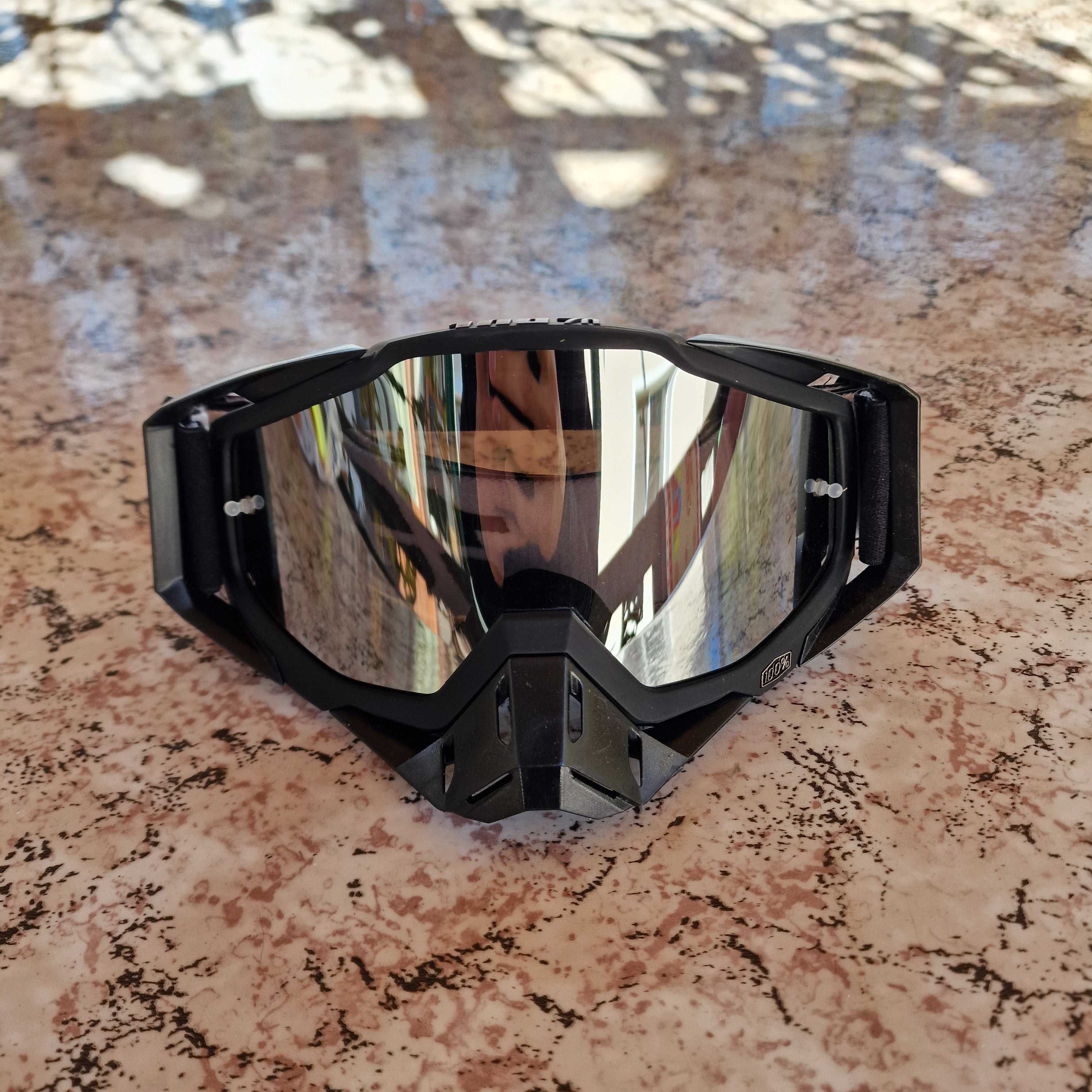 Мотокрос ендуро очила goggles гугълс за каска 100% процента gogles