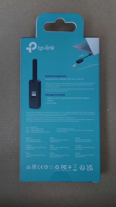 Adaptor Rețea Ethernet Gigabit TP-Link UE306 USB 3.0