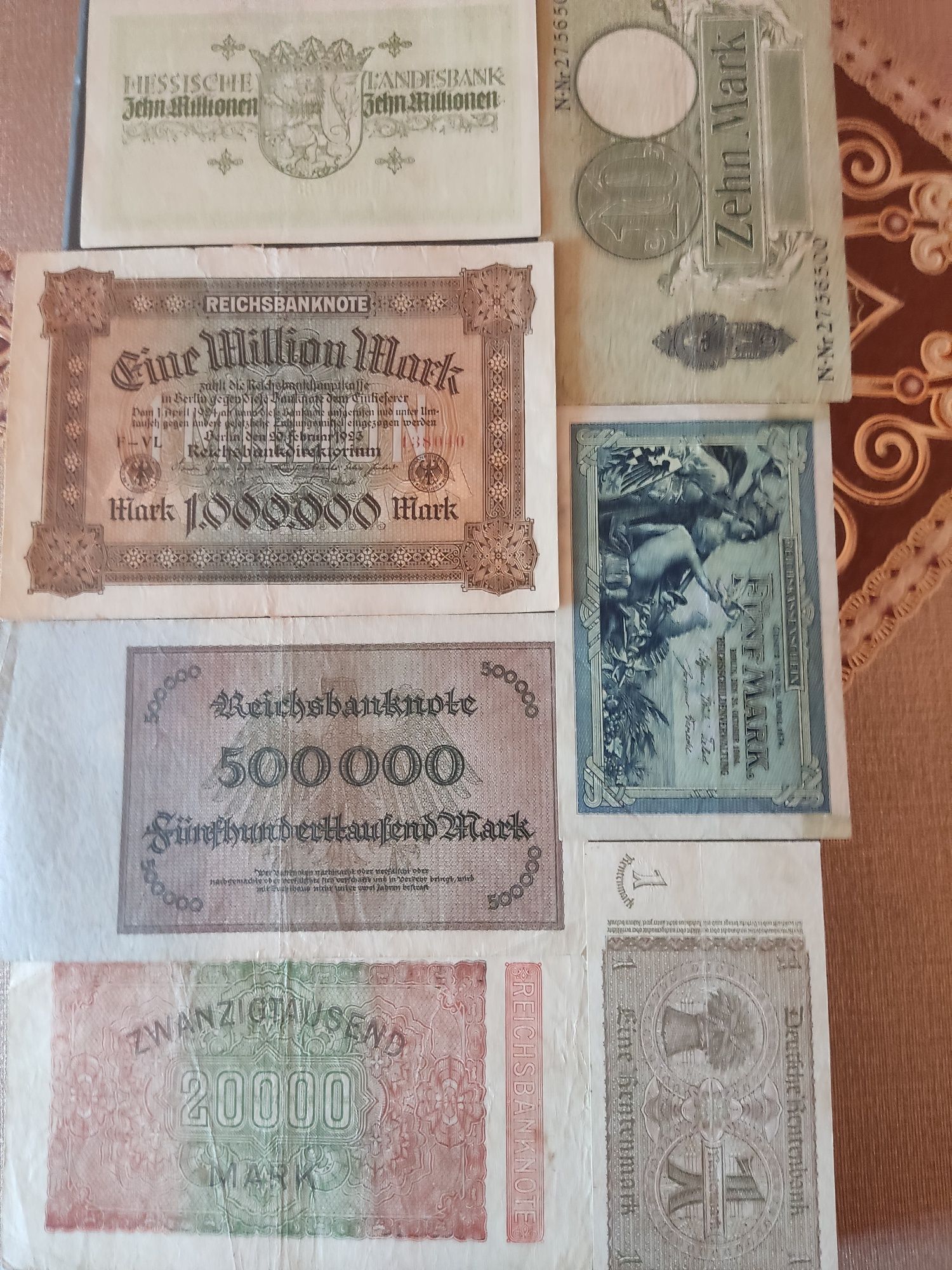 Monede din argint Germania 10 mărci aniversare și bancnote vechi Germ.