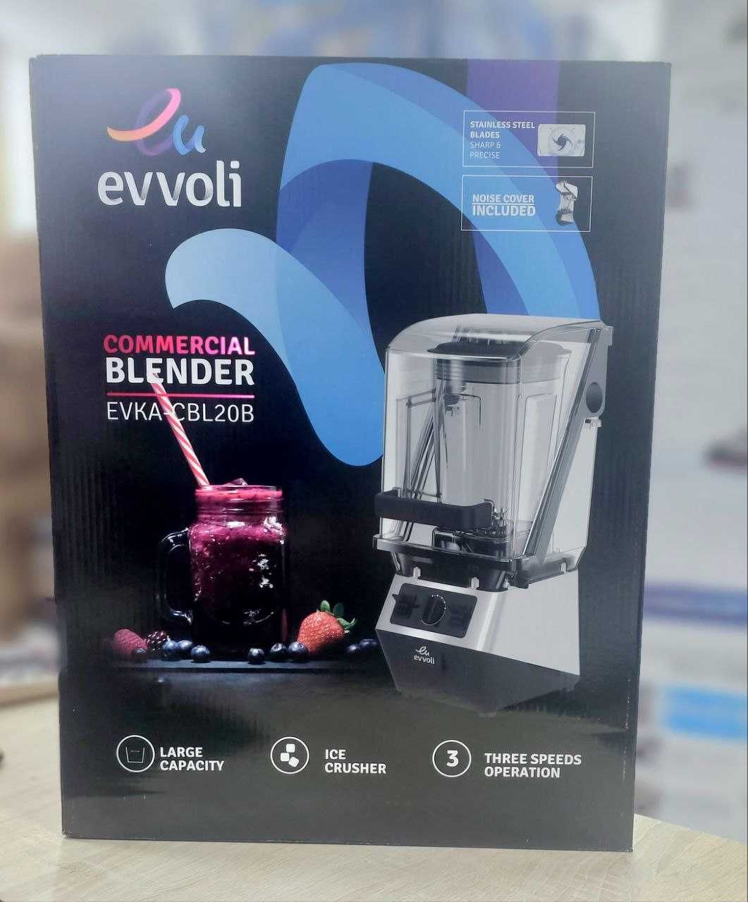 Профессиональный 2 литровый блендер Evvoli EVKA-CLB20B 2200WT