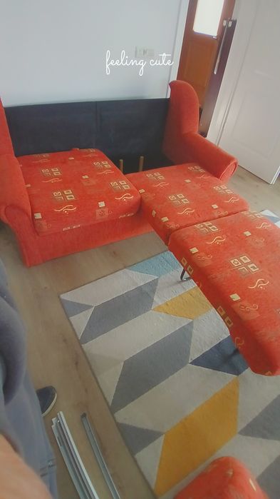 Canapea 2 locuri extensibilă