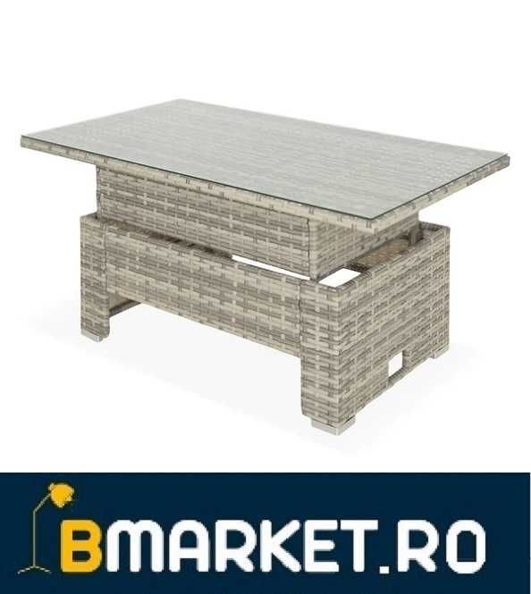 Set Mobilier Exterior gradina/terasa canapea/colțar + 3 taburete+ masa