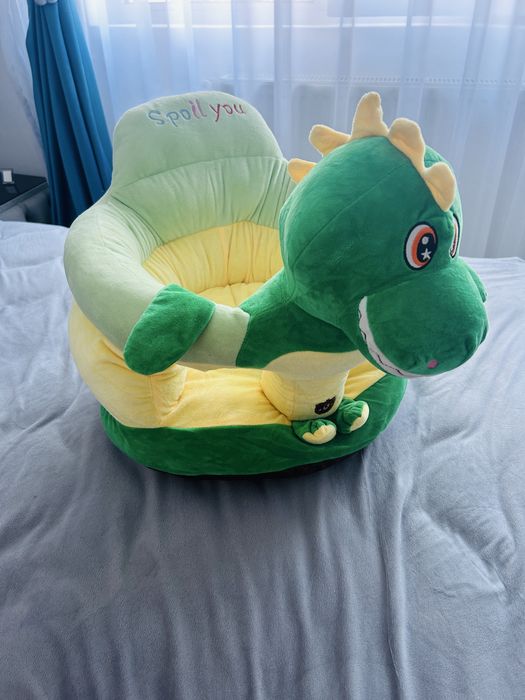 Fotoliu bebe din plus dinozaur si saltea cu activitati
