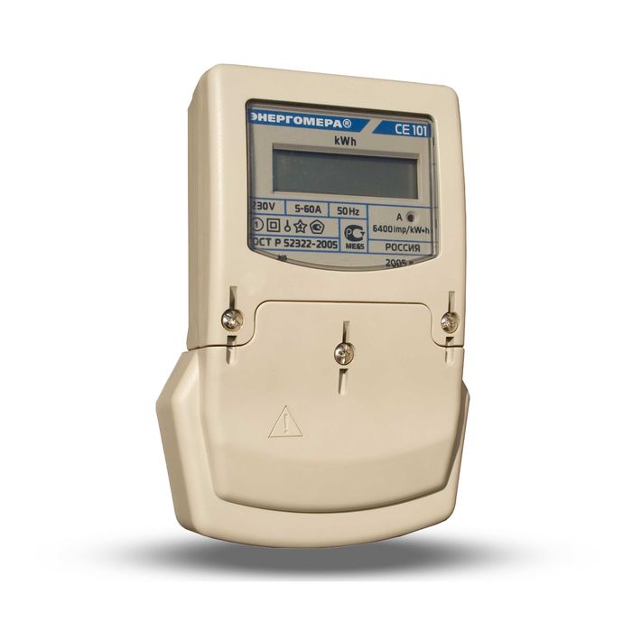 Электросчётчик Энергомера SE101 S6 145(1-фазный, 220В, 5-60А) Kontrol