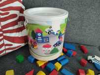 Joc de constructie - 50+  piese lemn, 2+ ani