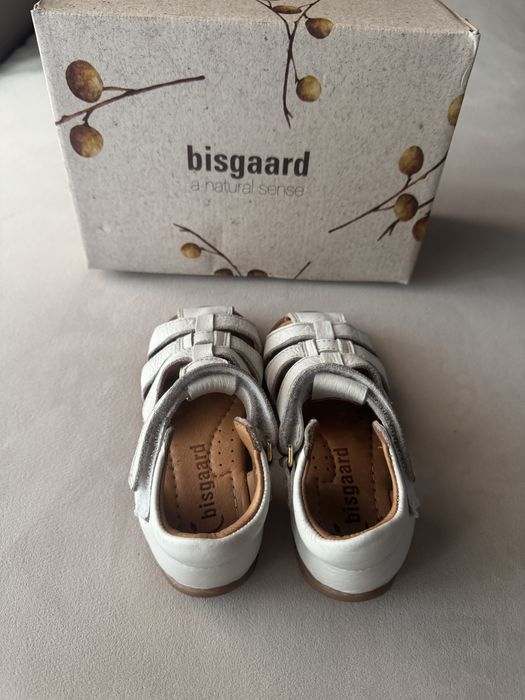 Sandale Bisgaard First Step piele, alb, marimea 24