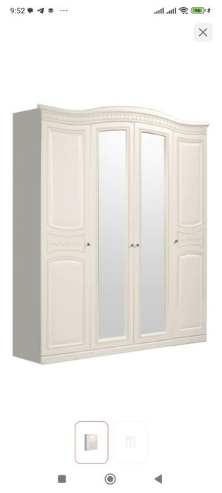 Срочно! Связи переездом спальный гарнитур белого цвета б/у