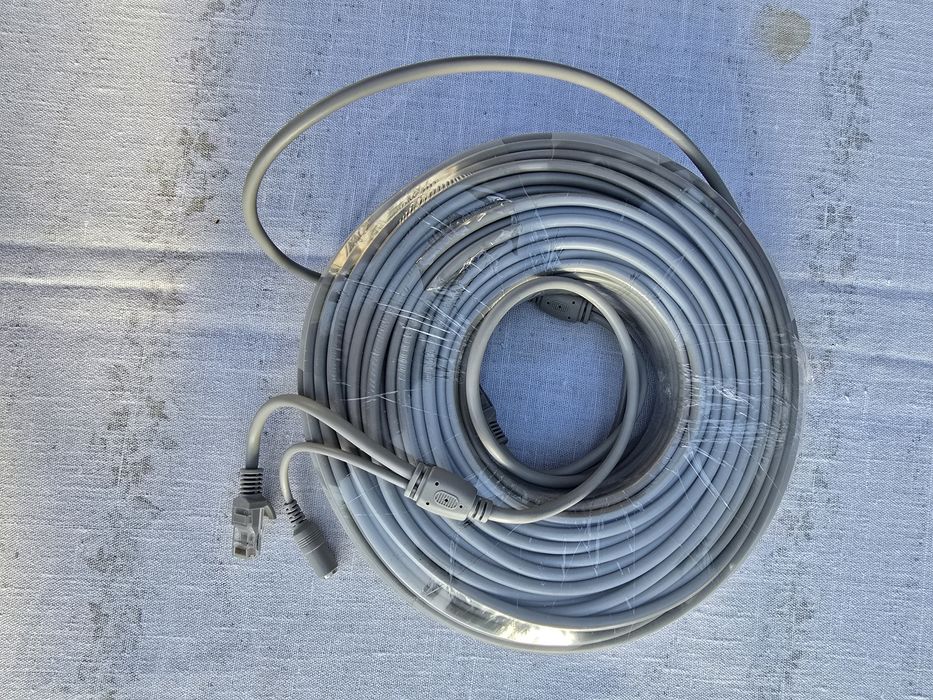Cablu camera UTP cu alimentare 50 metri / Cablu retea pentru camere RJ
