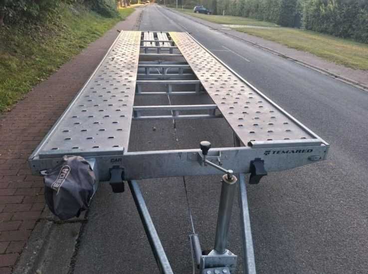 Remorca an 2024 Platforma auto 3 axe platou 8 m 2 masini max aut. 3.5t