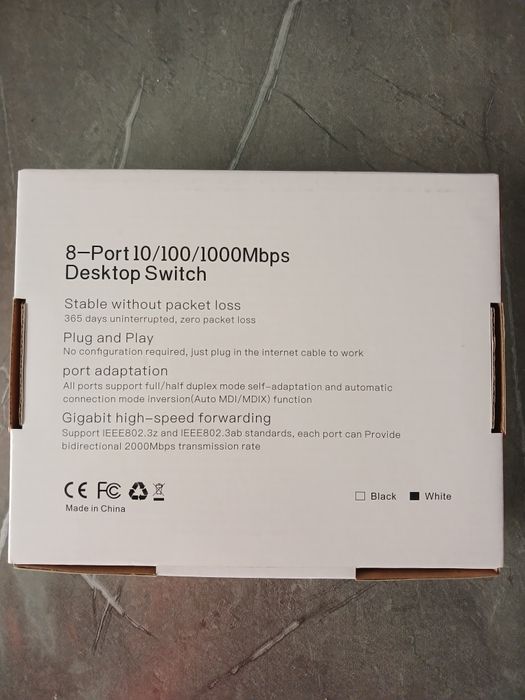 8 -Port 10/100/1000Mbps Desktop Switch