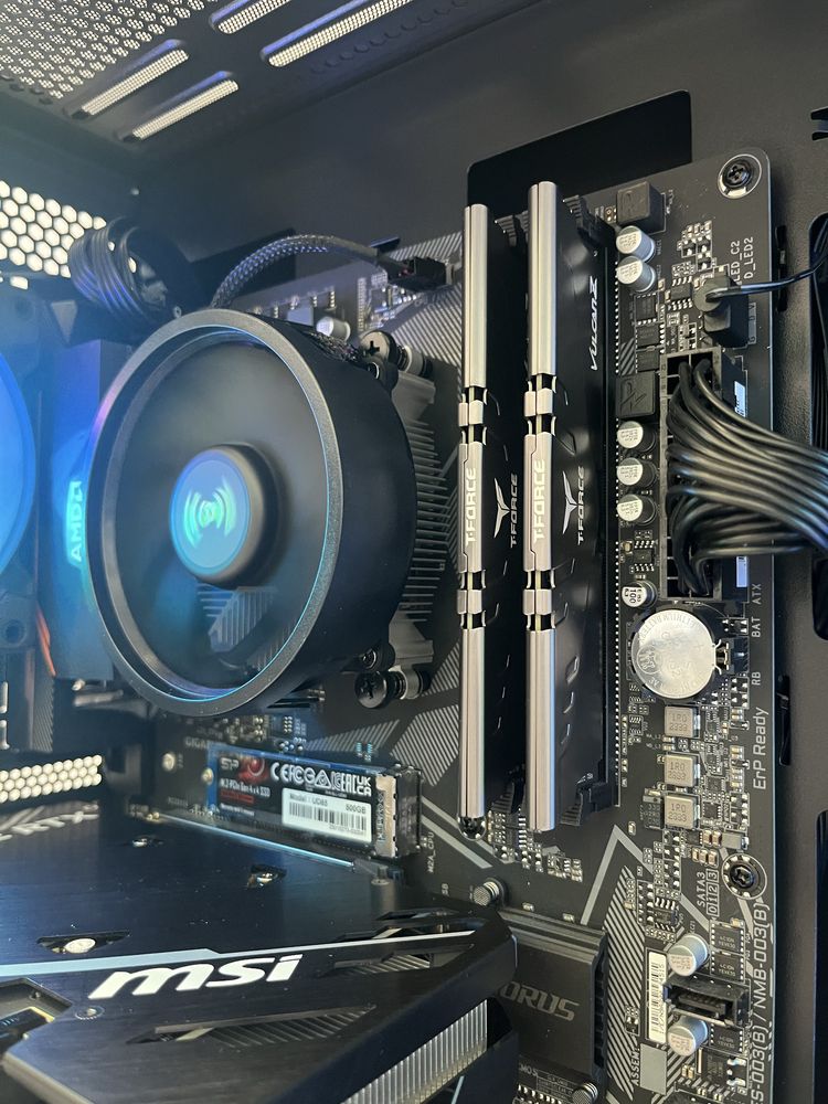 Геймърски компютър AMD Ryzen 5 5500, RTX 4060 Ti 16GB, 16GB ram