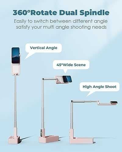 Нова Сгъваема стойка за телефон с LED светлина и безжично управление
